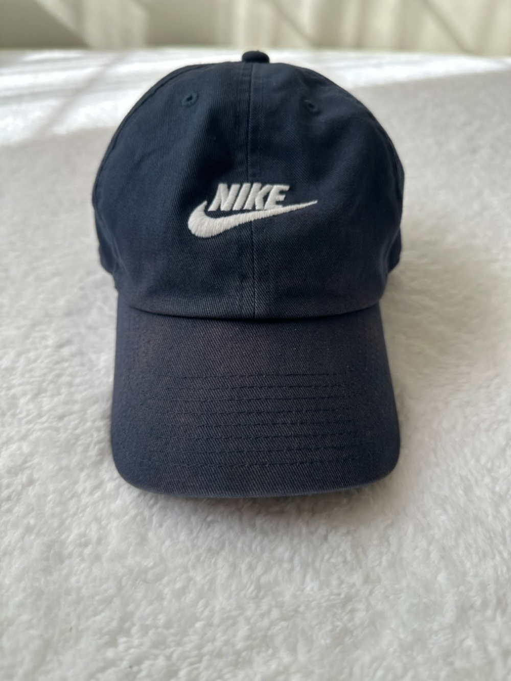 Nike Heritage 86 Futura Washed Dad Hat Baseball Cap Navy Blue
